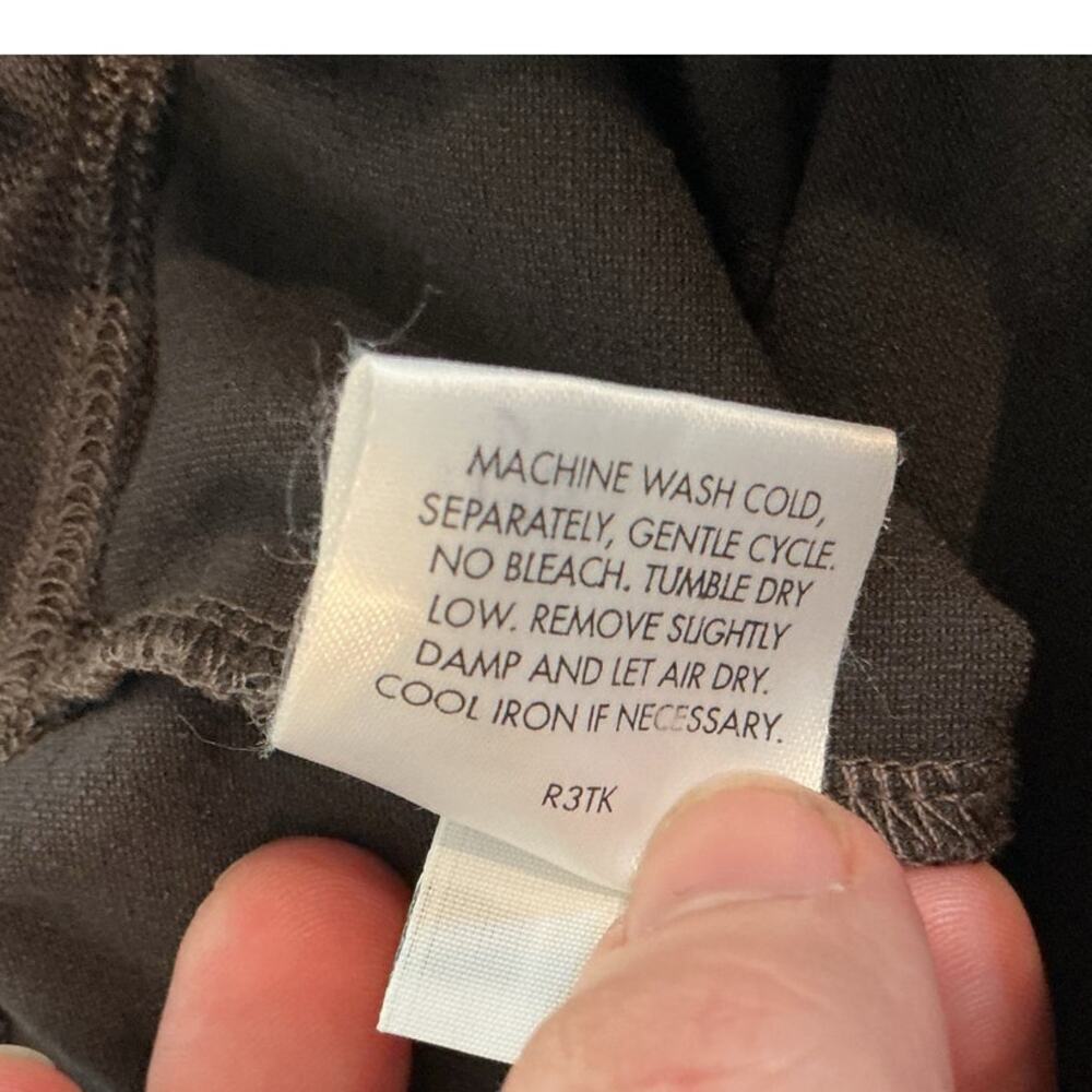 Eileen Fisher Womens Pullon Straight Leg Pants Size XL Mousse Brown Stretchy - Picture 7 of 7